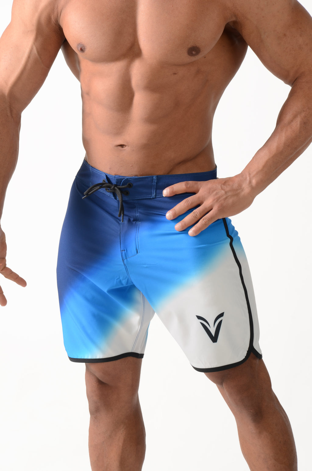 blue waves short men's  physique shorts