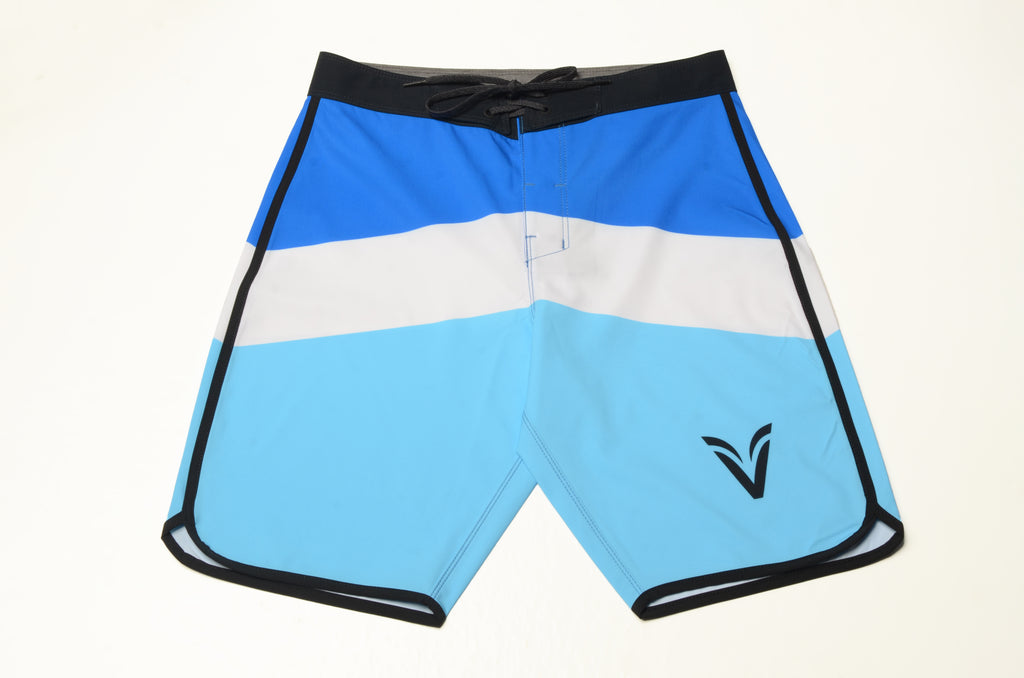gradient  blue short men's  physique shorts
