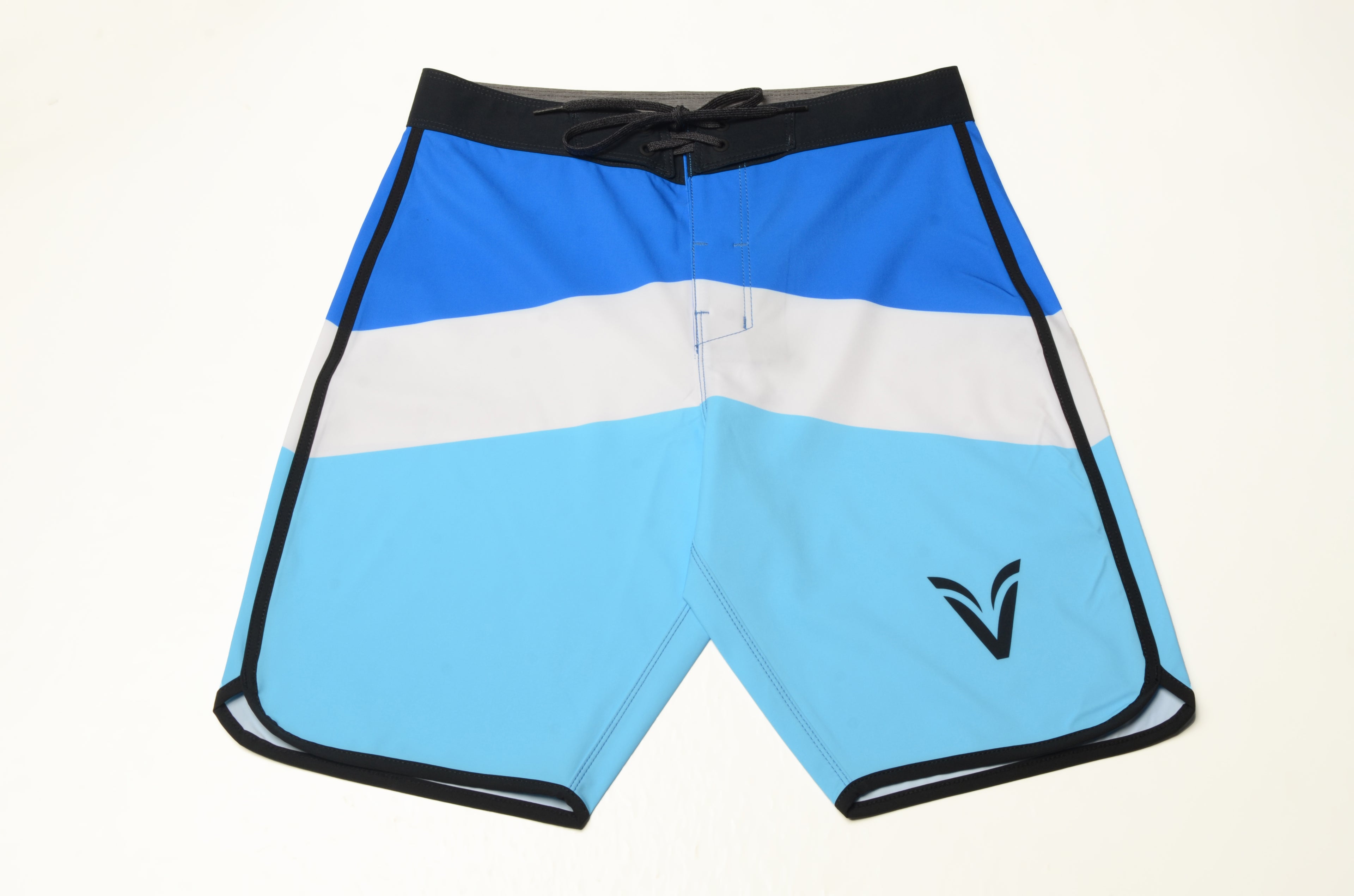 gradient  blue short men's  physique shorts